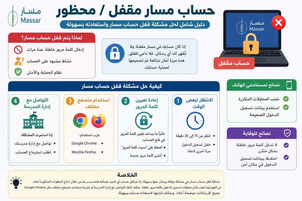 حساب مسار مقفل