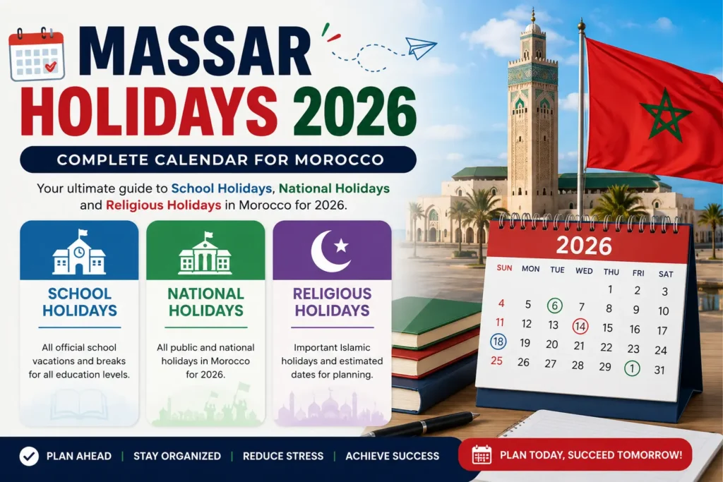العطل المدرسية في المغرب 2026